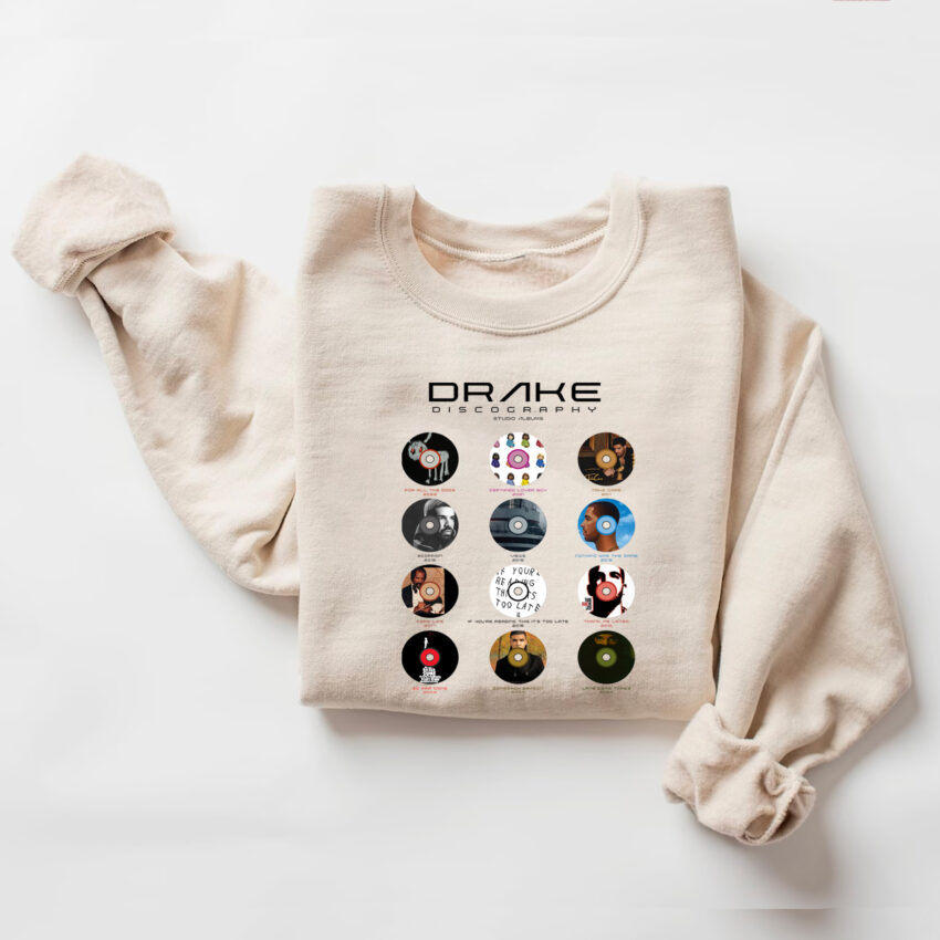 Drake Discography Best Albums Sweatshirt Hoodie T-shirt