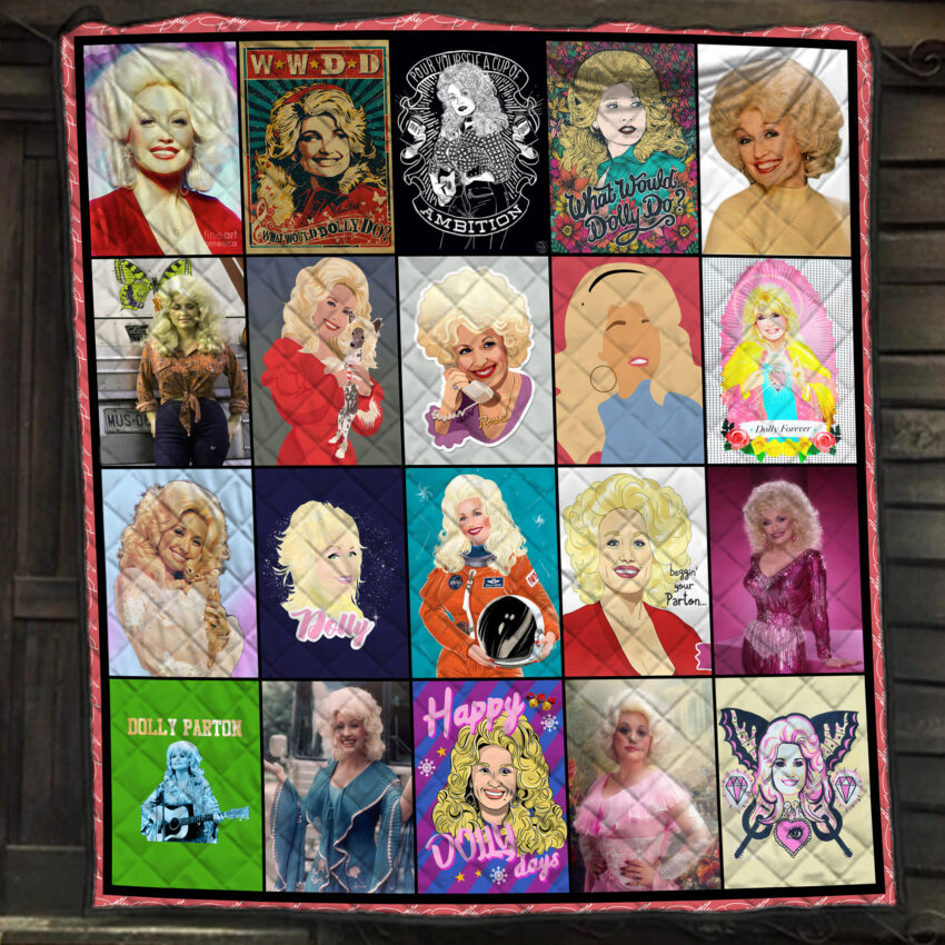 Dolly Parton Albums Quilt Blanket Bedding Set, Gift For Dolly Parton Fans