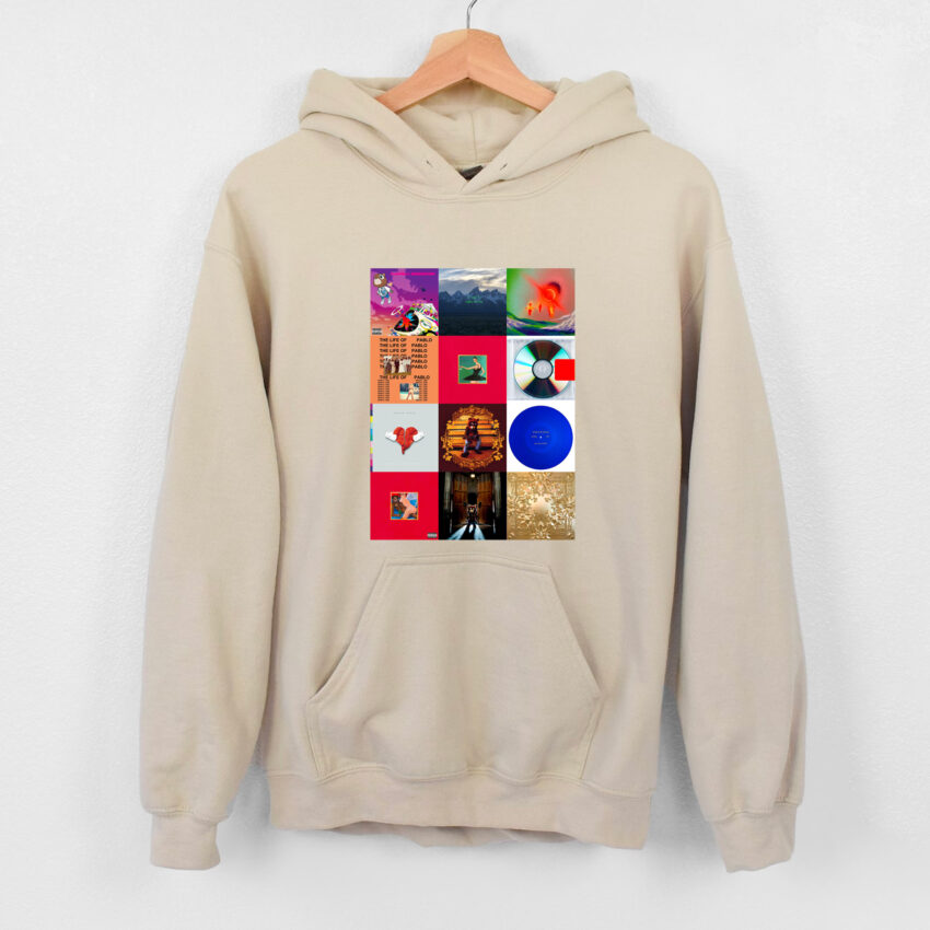 Kanye West Best 12 Albums Sweatshirt Hoodie T-shirt