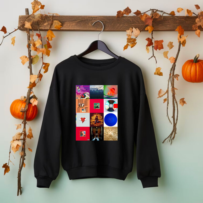 Kanye West Best 12 Albums Sweatshirt Hoodie T-shirt