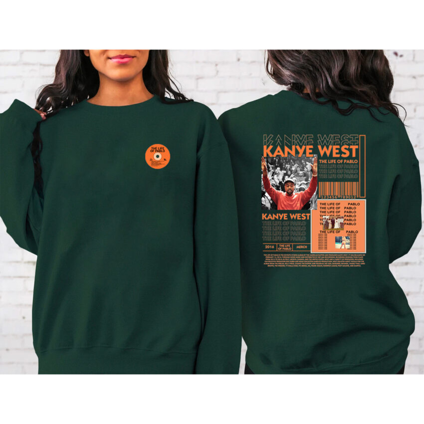 Kanye West The Life Of Pablo 2 Sided Sweatshirt Hoodie T-shirt