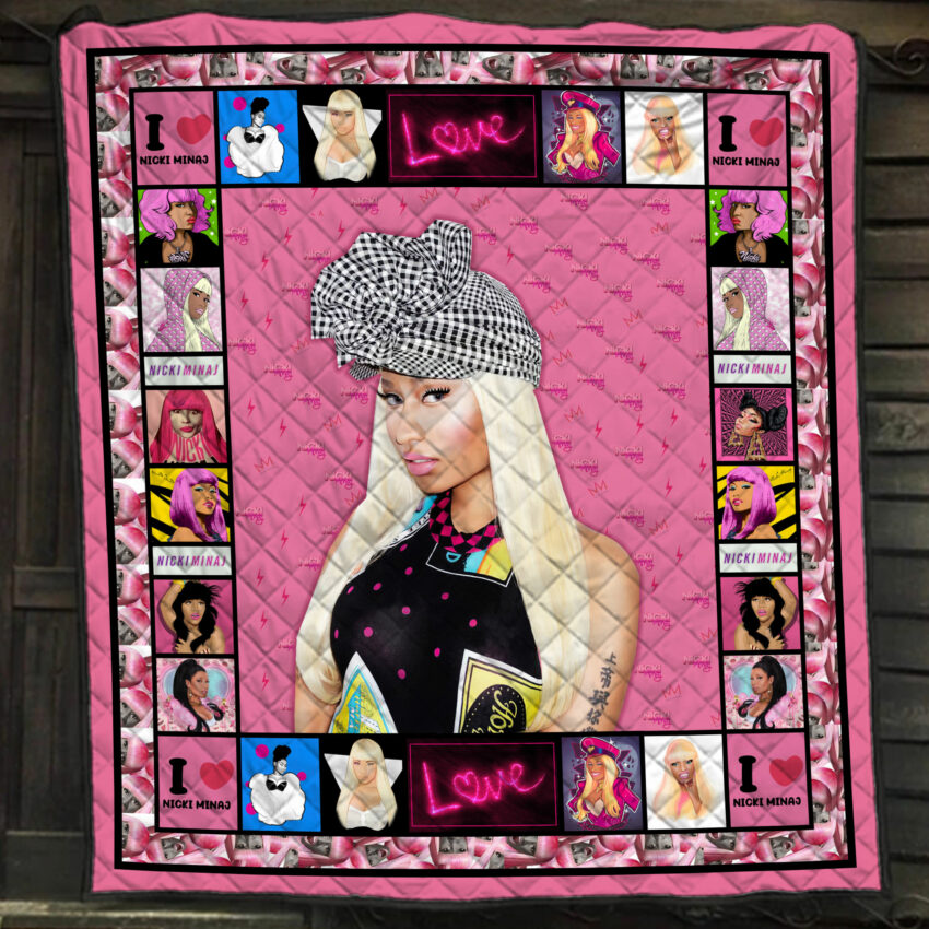 Nicki Minaj Albums Quilt Blanket Bedding Set, Gift For Nicki Minaj Fans