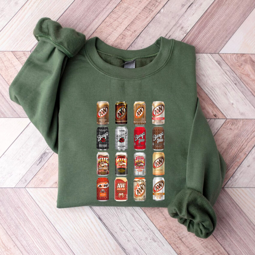 Root Beer Cans Collection T-shirt Hoodie Sweatshirt