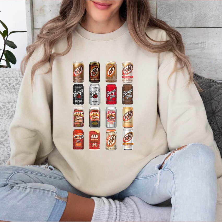 Root Beer Cans Collection T-shirt Hoodie Sweatshirt