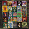 Personalized The Simpsons Family Quilt Blanket, Custom Name Homer Simpson Quilt Blanket