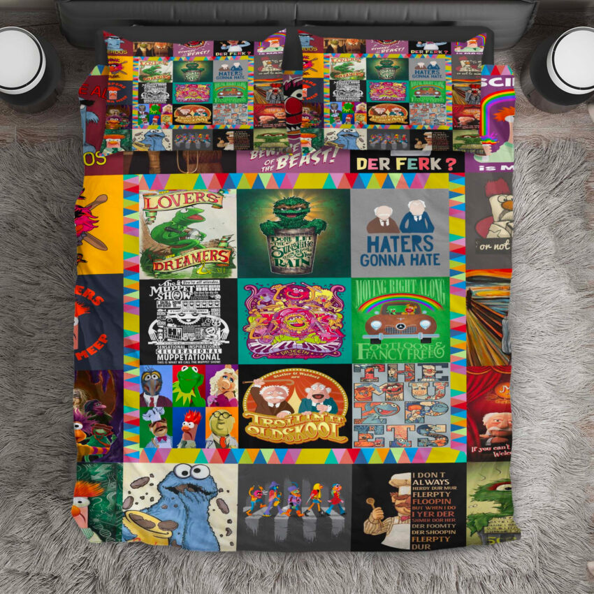 The Muppet Show Characters Quilt Blanket Bedding Set