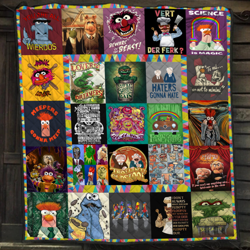 The Muppet Show Characters Quilt Blanket Bedding Set