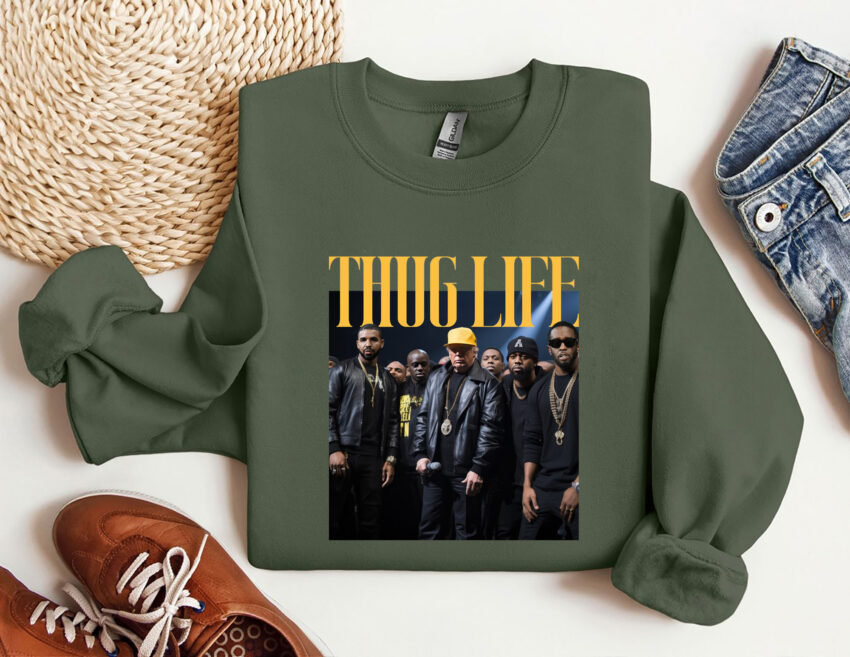 Thug Life Trump Drake and Diddy Shirt  Sweatshirt Hoodie T-shirt