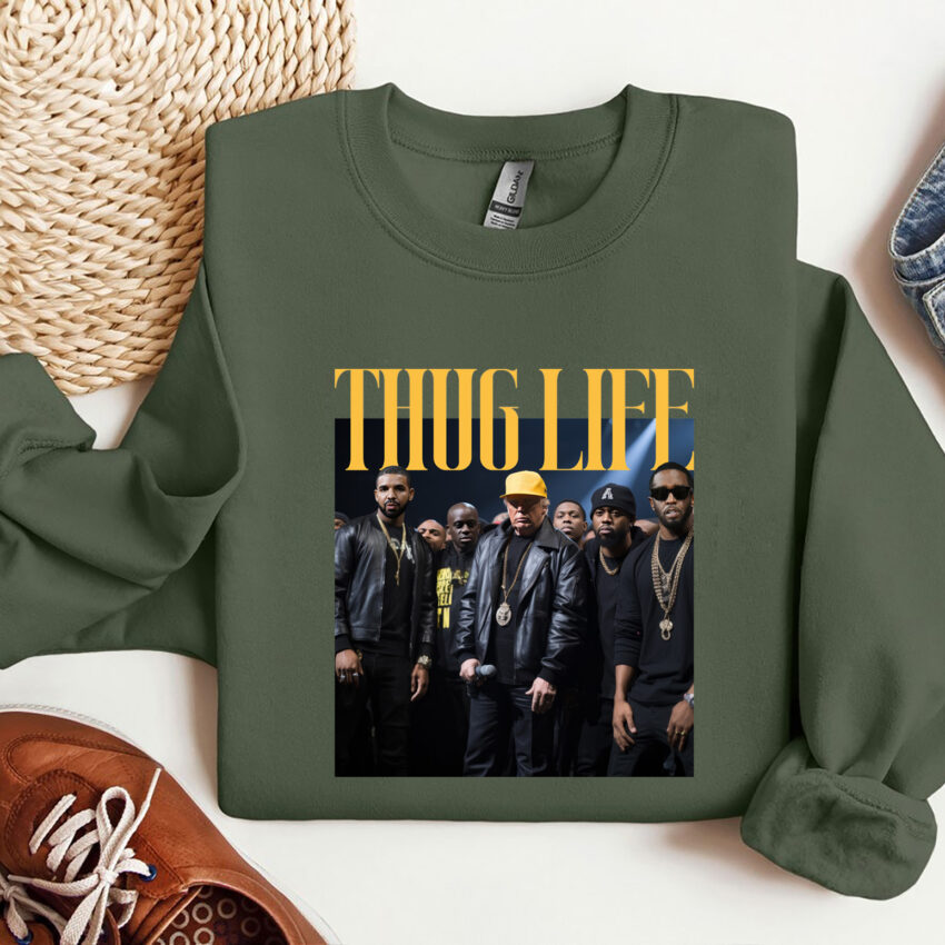 Thug Life Trump Drake and Diddy Shirt  Sweatshirt Hoodie T-shirt