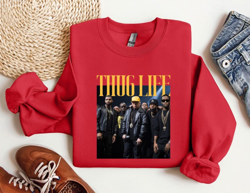 Thug Life Trump Drake and Diddy Shirt  Sweatshirt Hoodie T-shirt