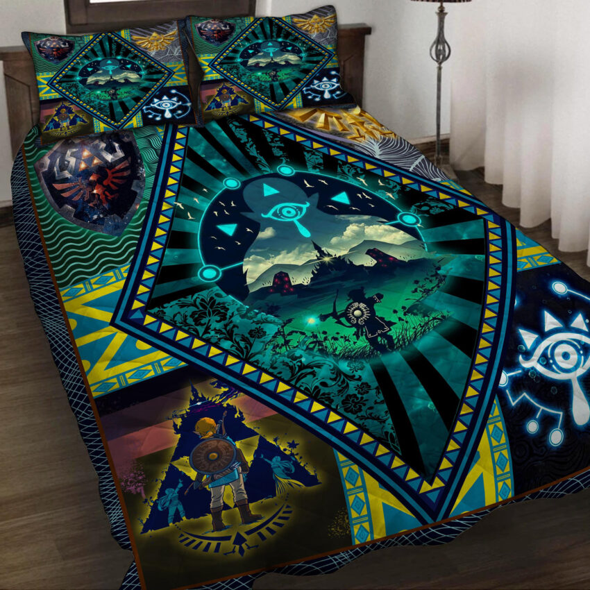 Zelda Nintendo The Legend Of Zelda Fan Lover Quilt Blanket Bedding Set