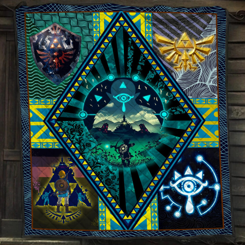 Zelda Nintendo The Legend Of Zelda Fan Lover Quilt Blanket Bedding Set