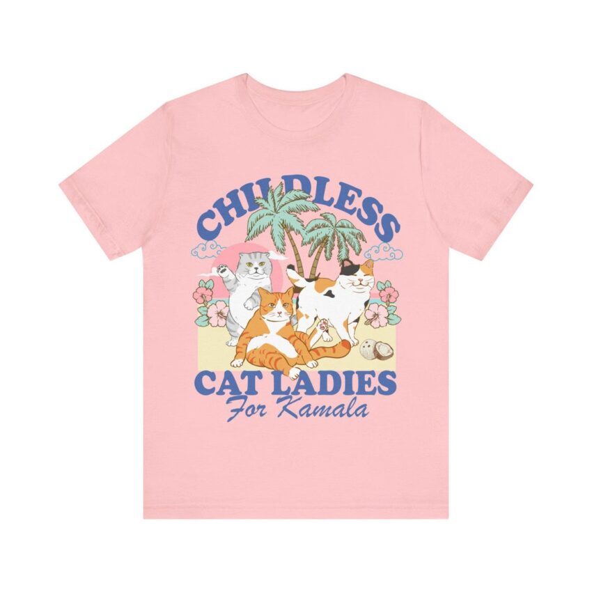 Vintage Childless Cat Lady Shirt Coconut Tree Harris 47 Shirt Childless Cat Lady Kamala T Shirt 2024 Vote Blue Shirt