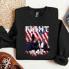 Fight #45 Trump V-Neck Shirt, Trump Assassination T-Shirt, Trump Rally Shooting Tee, Trump for President Tees, Republican Supporter Tank Top