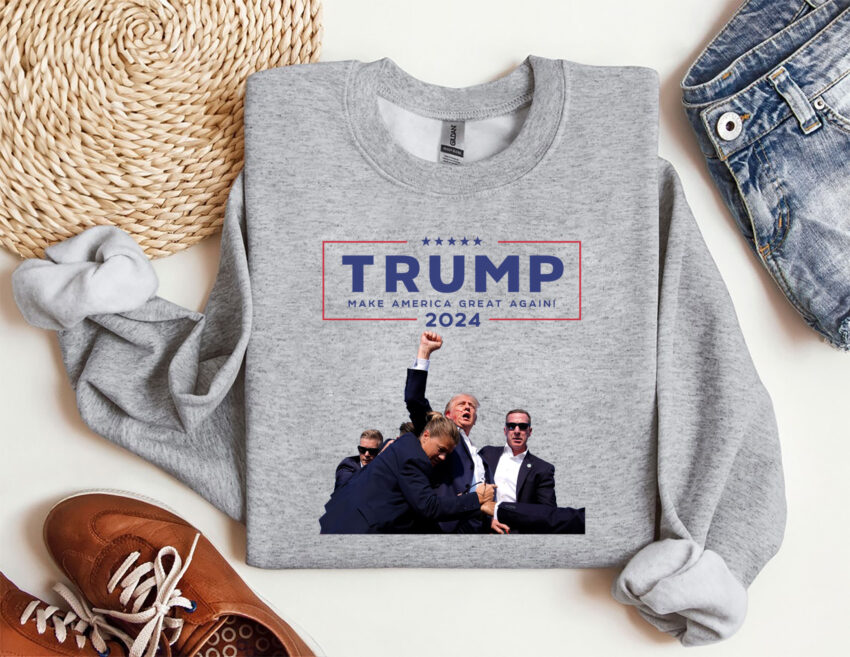 Make America Great Again Shirt, Trump Assassination Shirt, Trump Rally Shooting Tee, Fight Trump Shirt