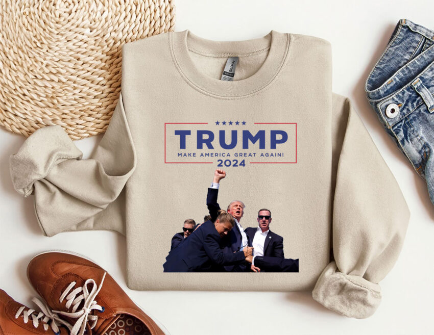 Make America Great Again Shirt, Trump Assassination Shirt, Trump Rally Shooting Tee, Fight Trump Shirt