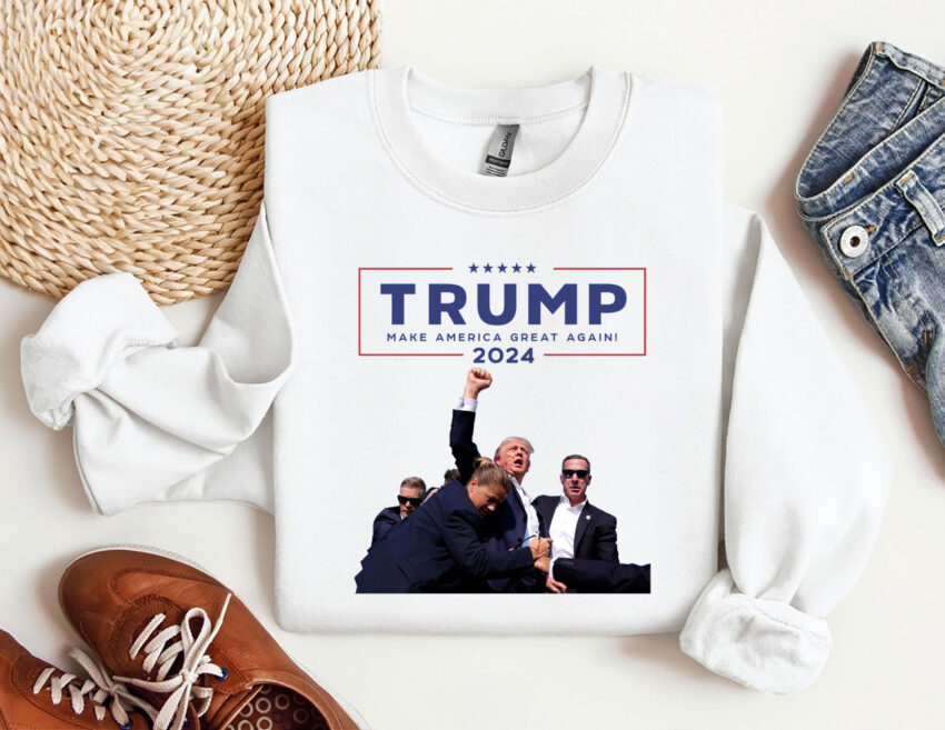 Make America Great Again Shirt, Trump Assassination Shirt, Trump Rally Shooting Tee, Fight Trump Shirt