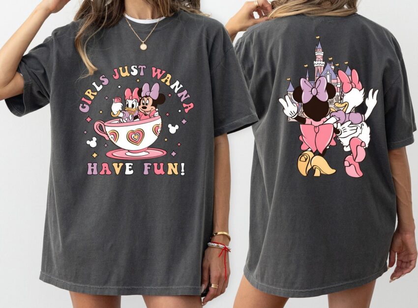 Disney Minnie Daisy Summer Shirt, Girls Just Wanna Have Sun, Disney Besties Shirt, Disneyworld Shirt, Disney Summer Shirt