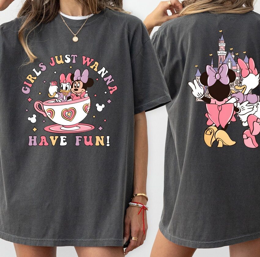 Disney Minnie Daisy Summer Shirt, Girls Just Wanna Have Sun, Disney Besties Shirt, Disneyworld Shirt, Disney Summer Shirt