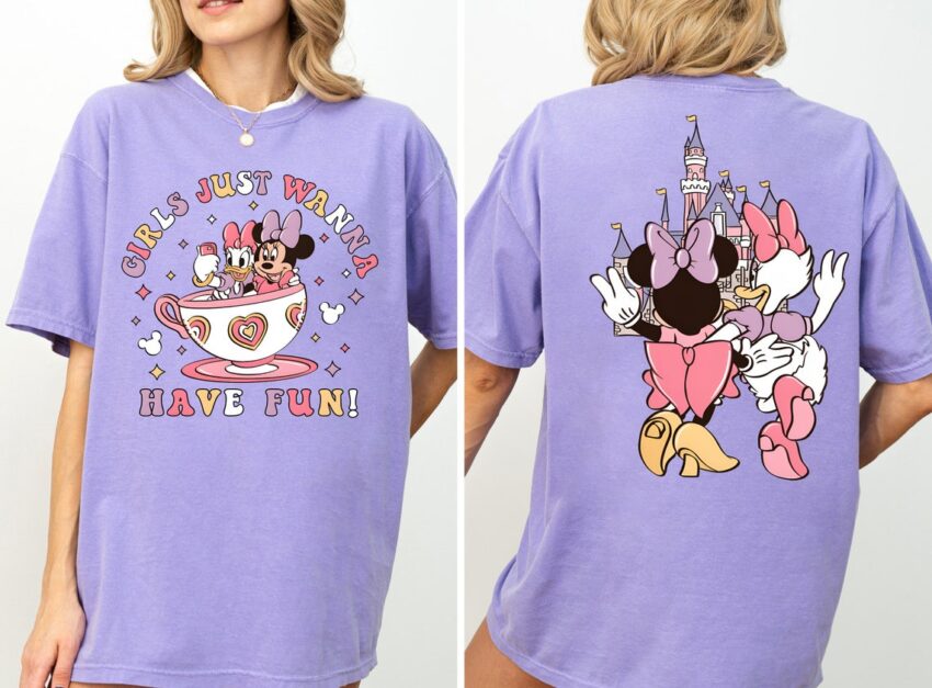 Disney Minnie Daisy Summer Shirt, Girls Just Wanna Have Sun, Disney Besties Shirt, Disneyworld Shirt, Disney Summer Shirt