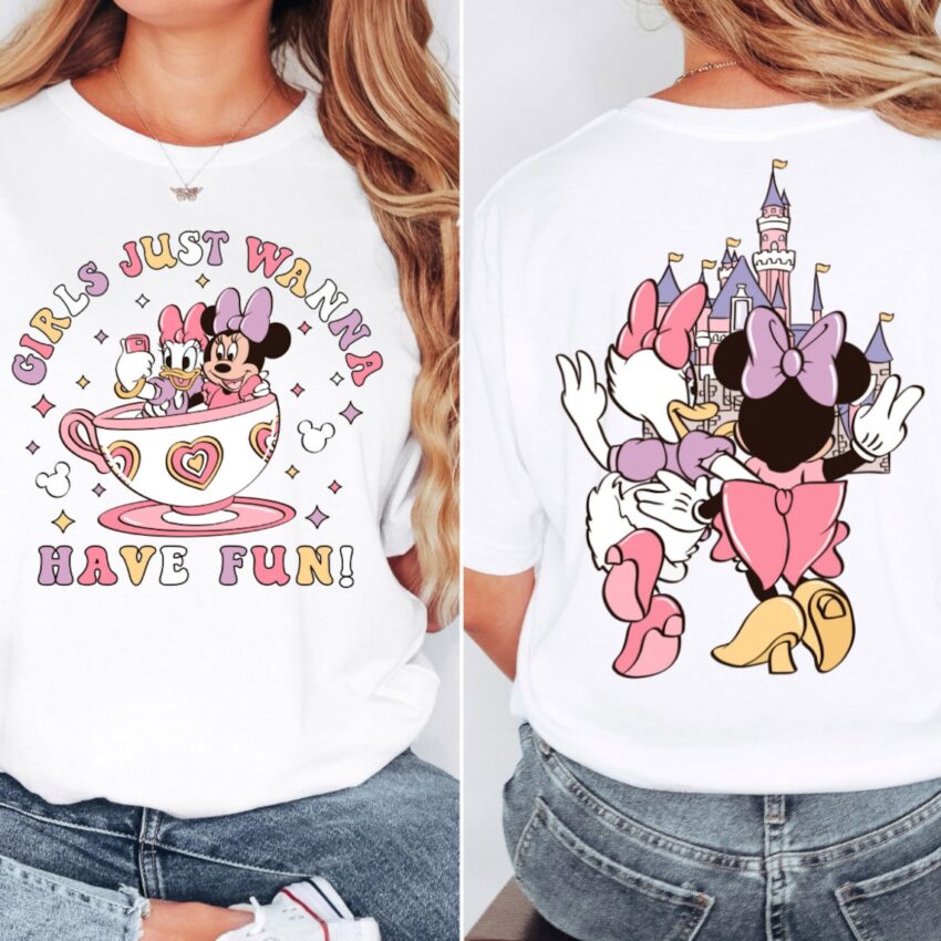 Disney Minnie Daisy Summer Shirt, Girls Just Wanna Have Sun, Disney Besties Shirt, Disneyworld Shirt, Disney Summer Shirt