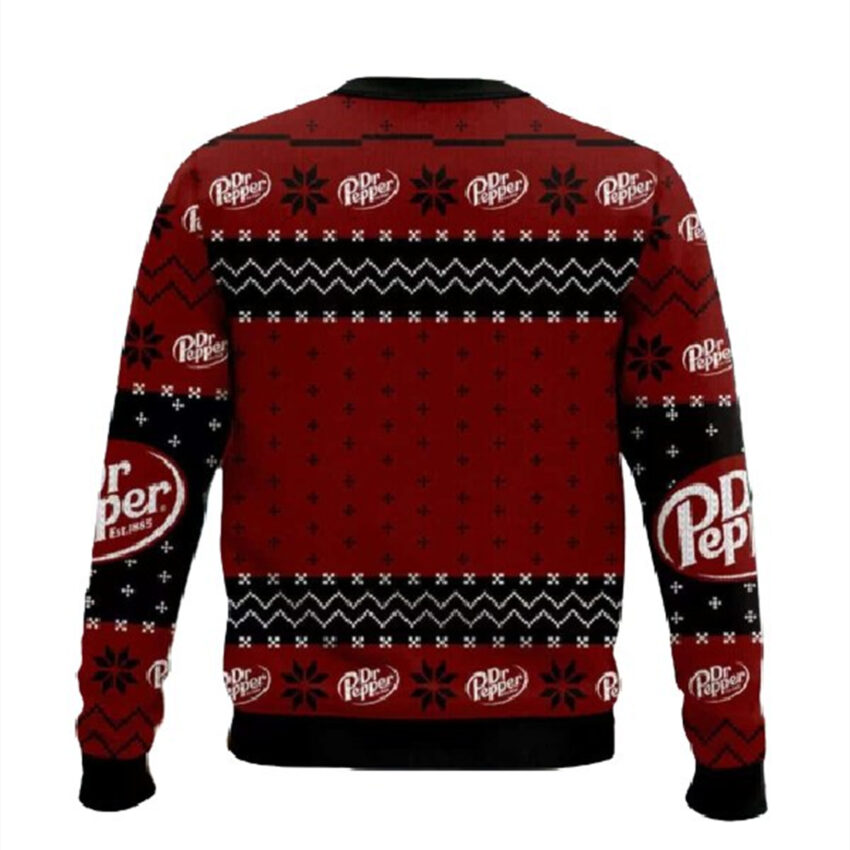 Dr Pepper Christmas Ugly Sweater, Dr Pepper 3D All Over Print Ugly Sweater, Gift For Christmas Ugly Sweater